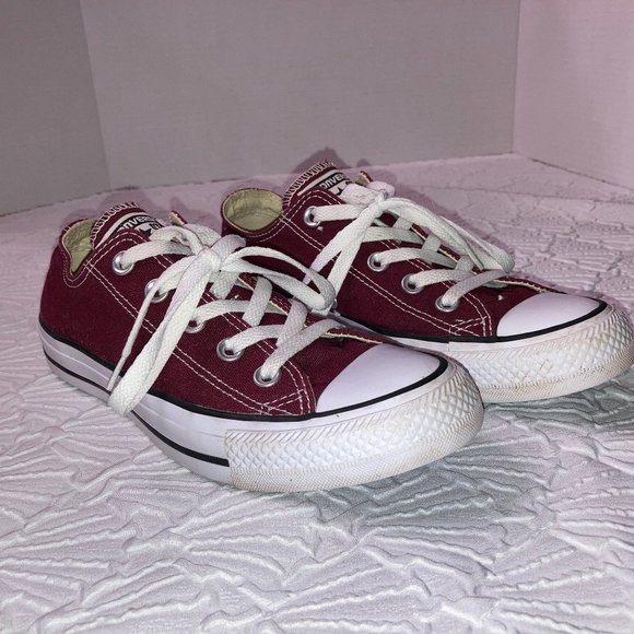 Converse All Star Shoes - Converse All Star Classic Sneakers Maroon Size 6 Women's Unisex